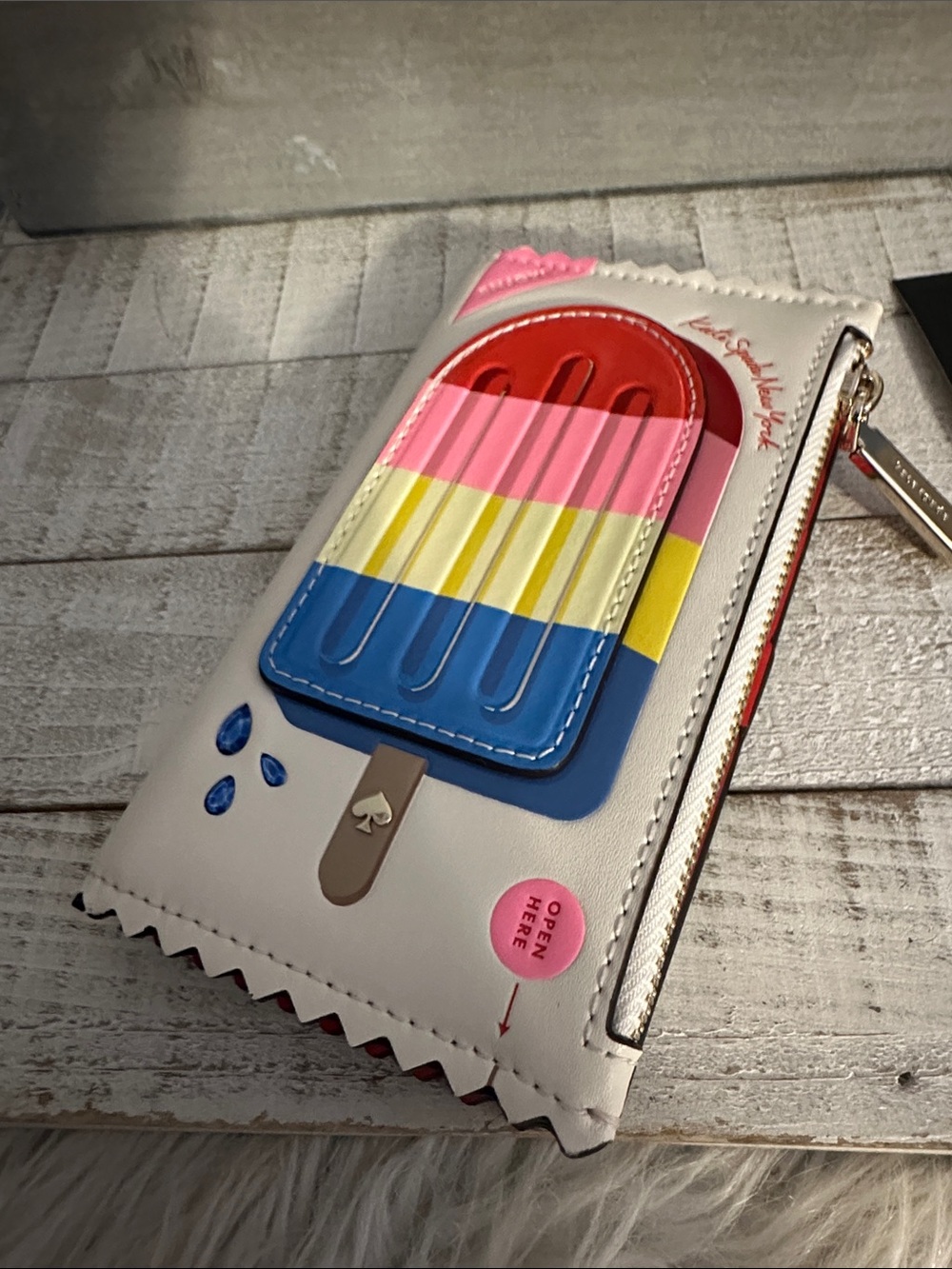Nwt Kate spade small slim snack bar popsicle wallet - Picture 3 of 9